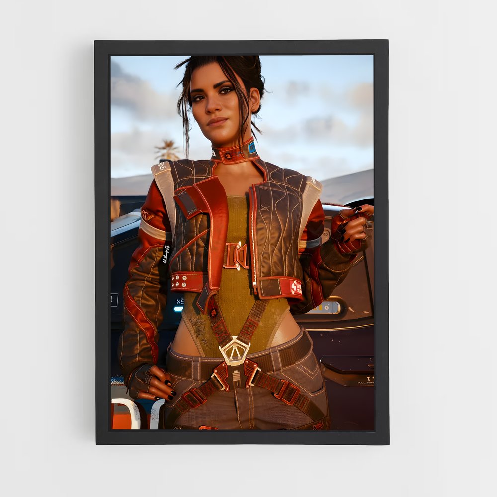 Poster Panam palmer Adossée – affiche Cyberpunk (vue 2)